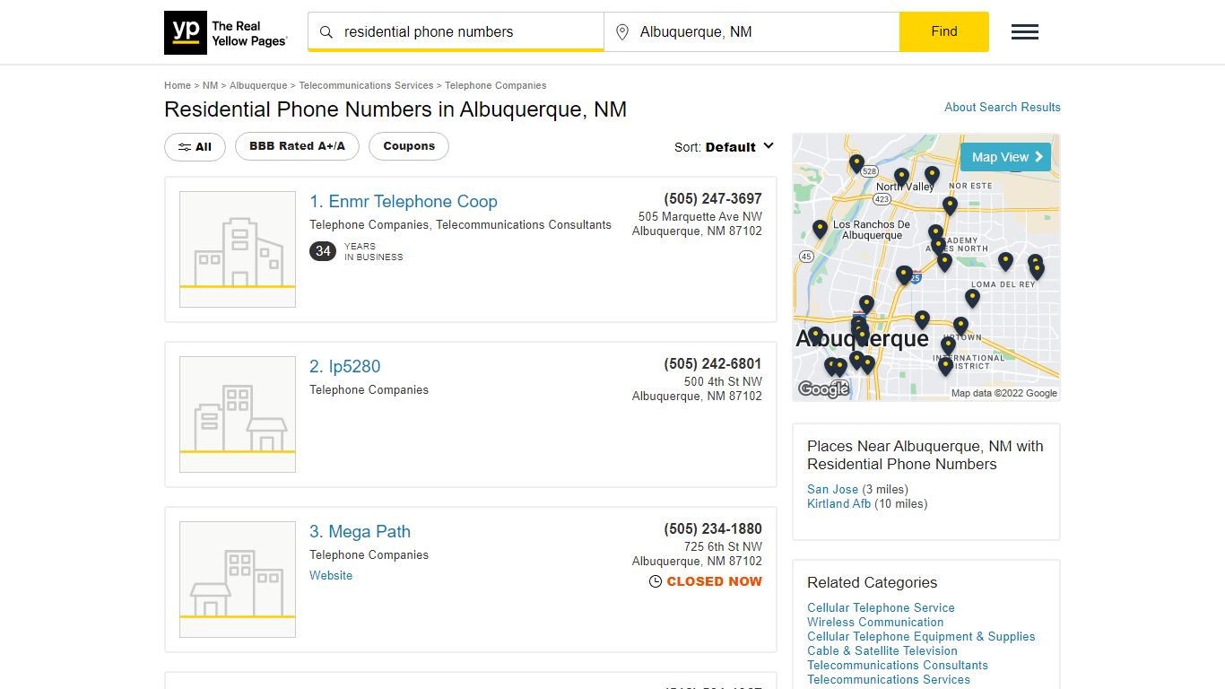 Residential Phone Numbers in Albuquerque, NM - yellowpages.com